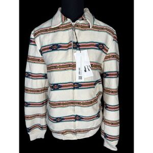 New! Women's Zara Full Zip Jacket Sz Medium Southwestern Print